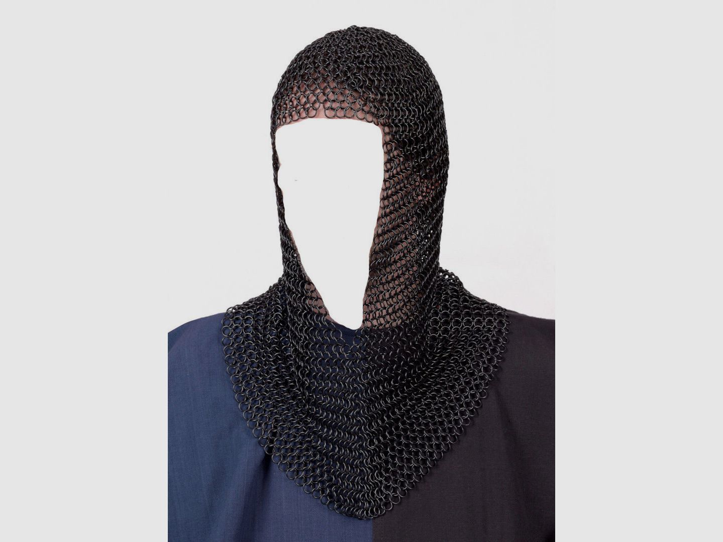 Chain hood blued with cutout