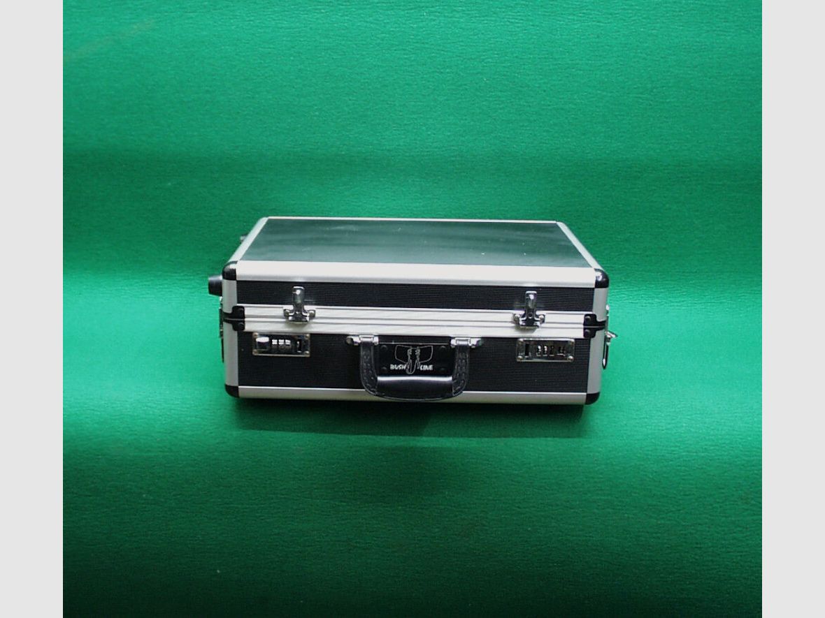 Aluminium koffer voor pistolen, zwart
