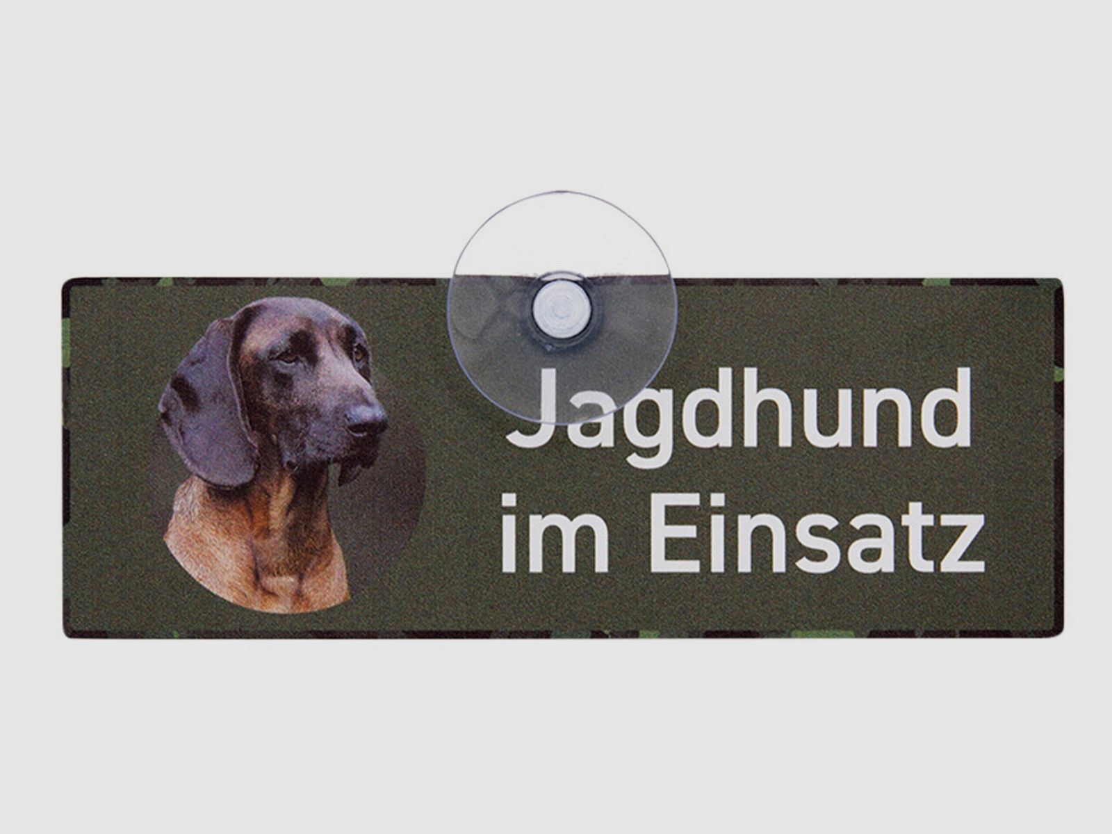Wilde Hilde Original Autoschild Jagdhund im Einsatz