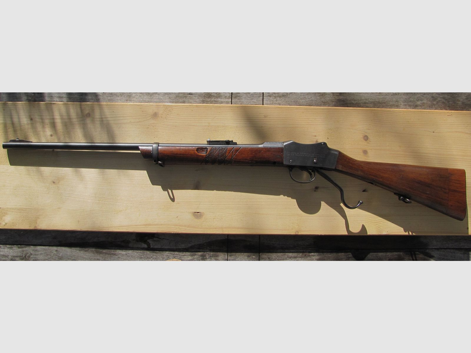 Artículo de colección Martini Henry histórico 1888 .22 conversión Bonehill con cañón de competición AJ Parker