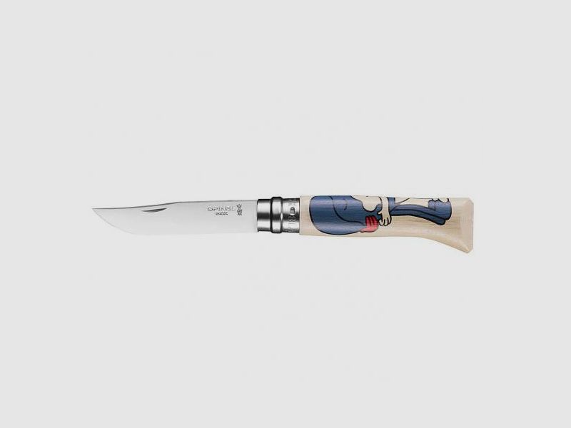 Cuchillo de bolsillo Opinel No 08 edición de acero inoxidable FRANCE ! Jeremyville
