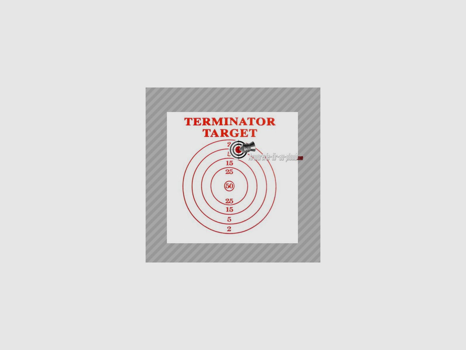 Cible en mousse et tissu Terminator target 30x30cm