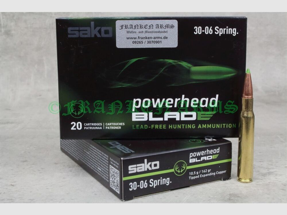 Sako Powerhead Blade .30-06 Spr. 162gr. 10,5g 20 Stück Staffelpreise