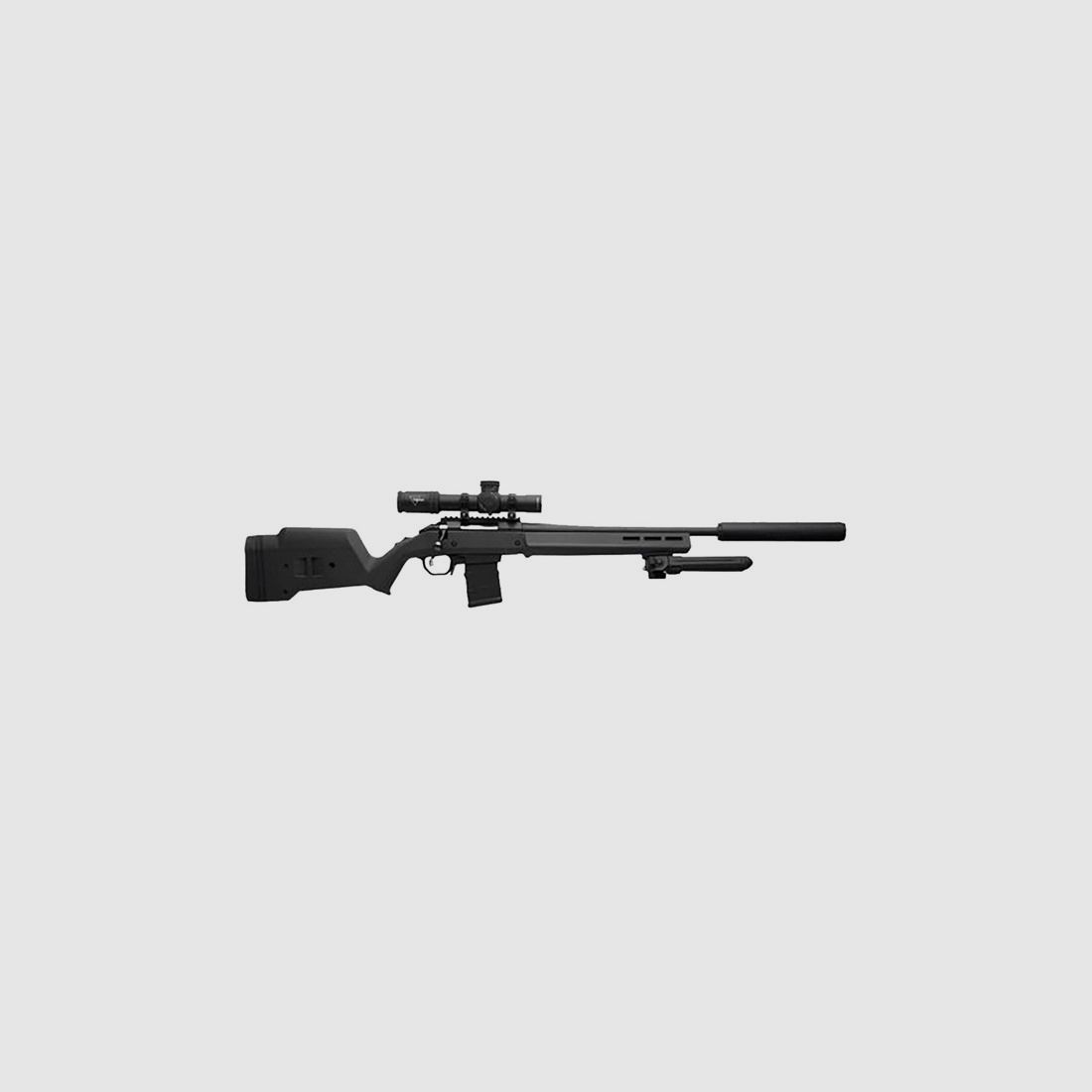 MAGPUL HUNTER AMERICAN STOCK STANAG MAGAZINE WELL BLACK, imagen 2 de 2
