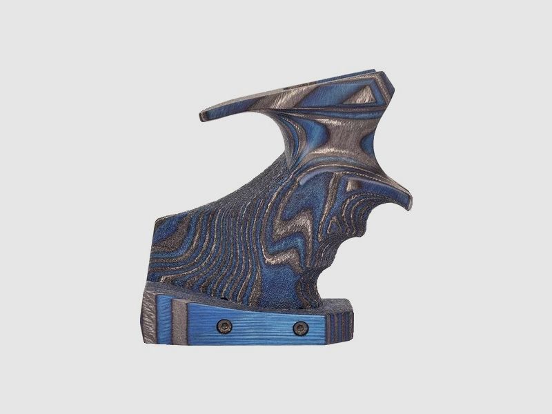 Laminated Grip Blue PISTOL WALTHER/HAMMERLI. LP500 LP400 AP20. LEFT-HANDED size L.