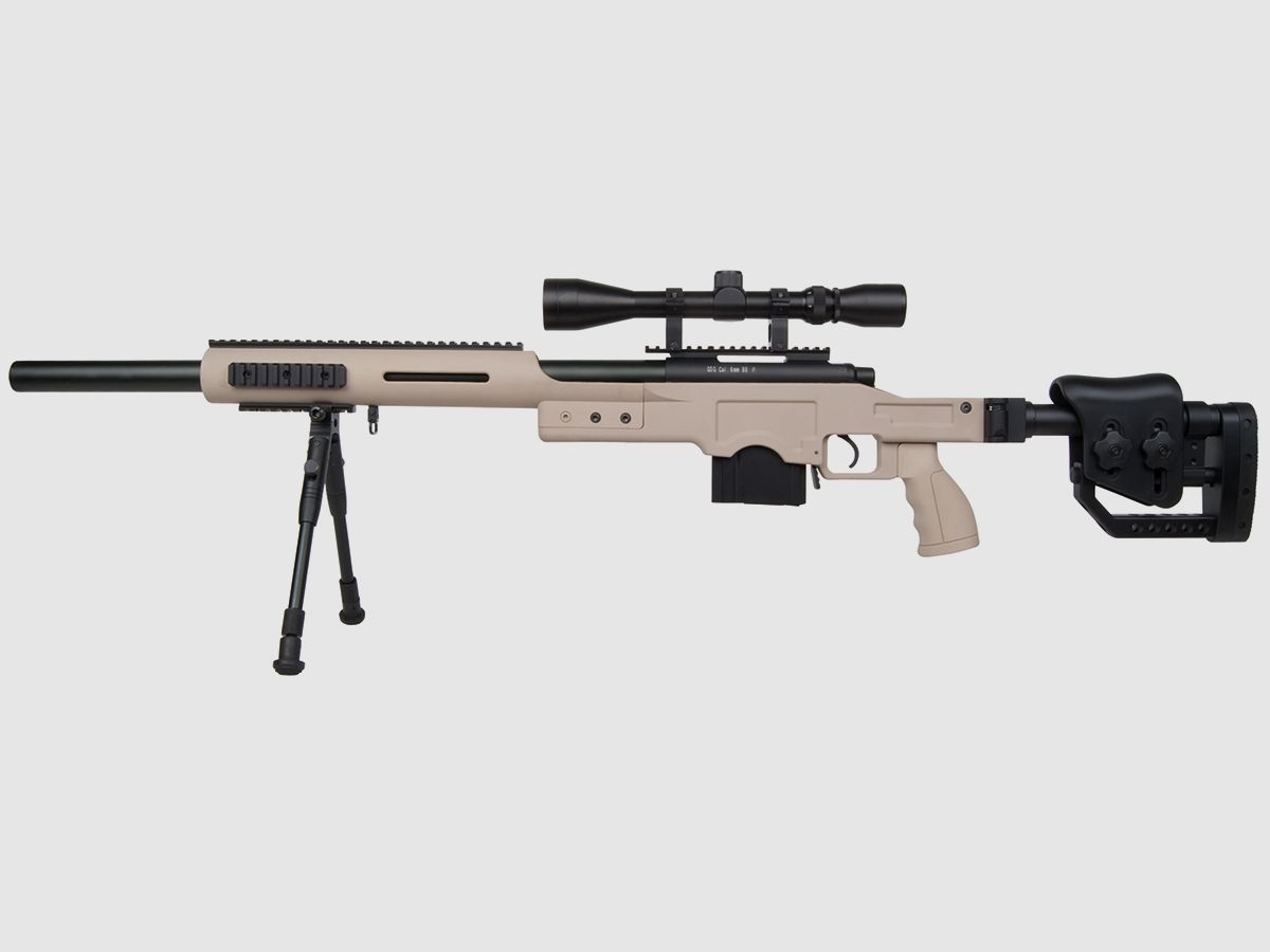 GSG 4410 Sniper Tan 6mm - Airsoft Spring Pressure