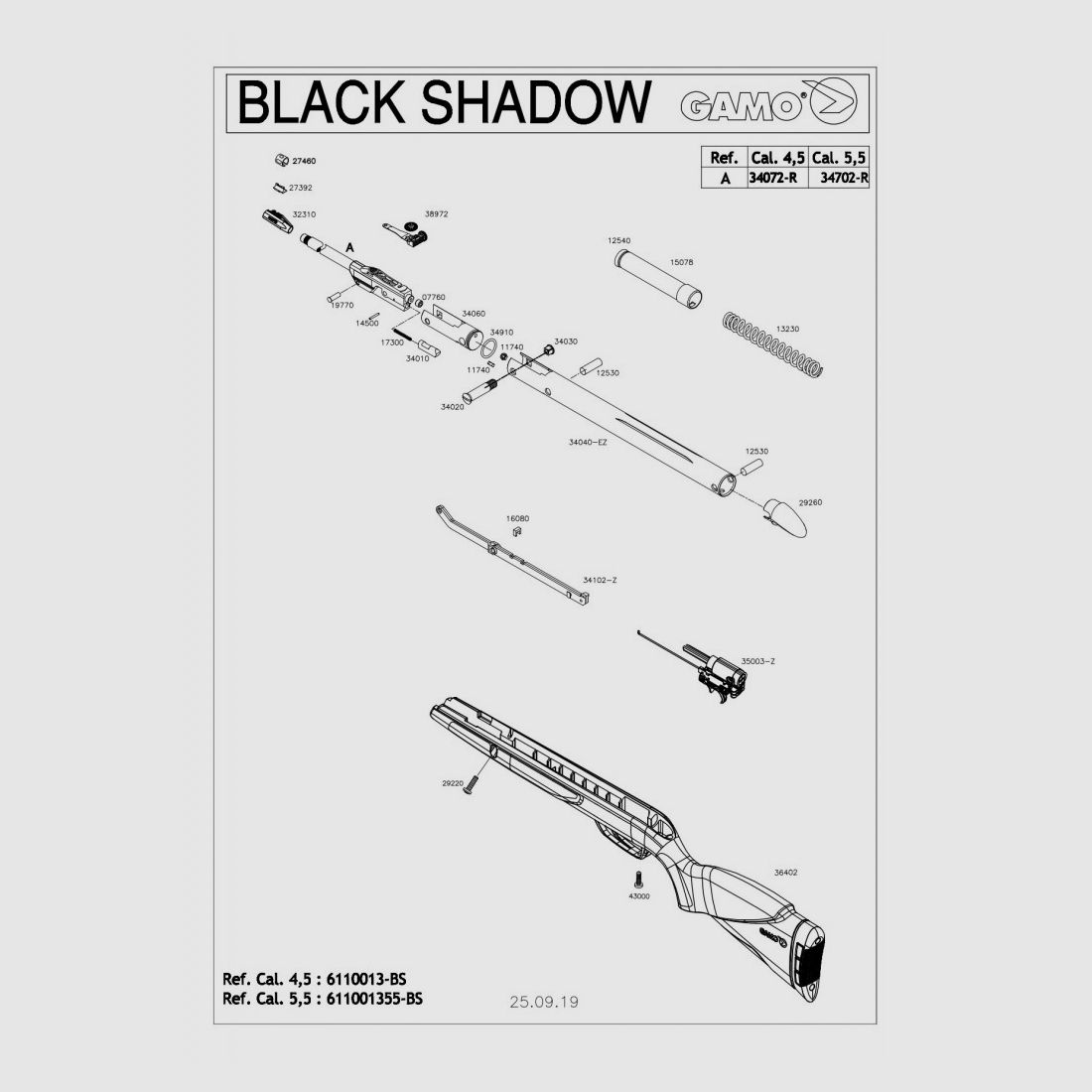 29220 - Gamo Vis Avt M5x12 de Crosse Black Shadow, Bild 1 von 3