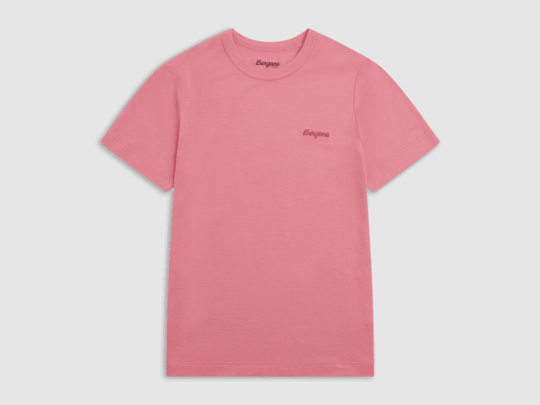 Bergans Logo Merino Tee Women Cherry Blossom L