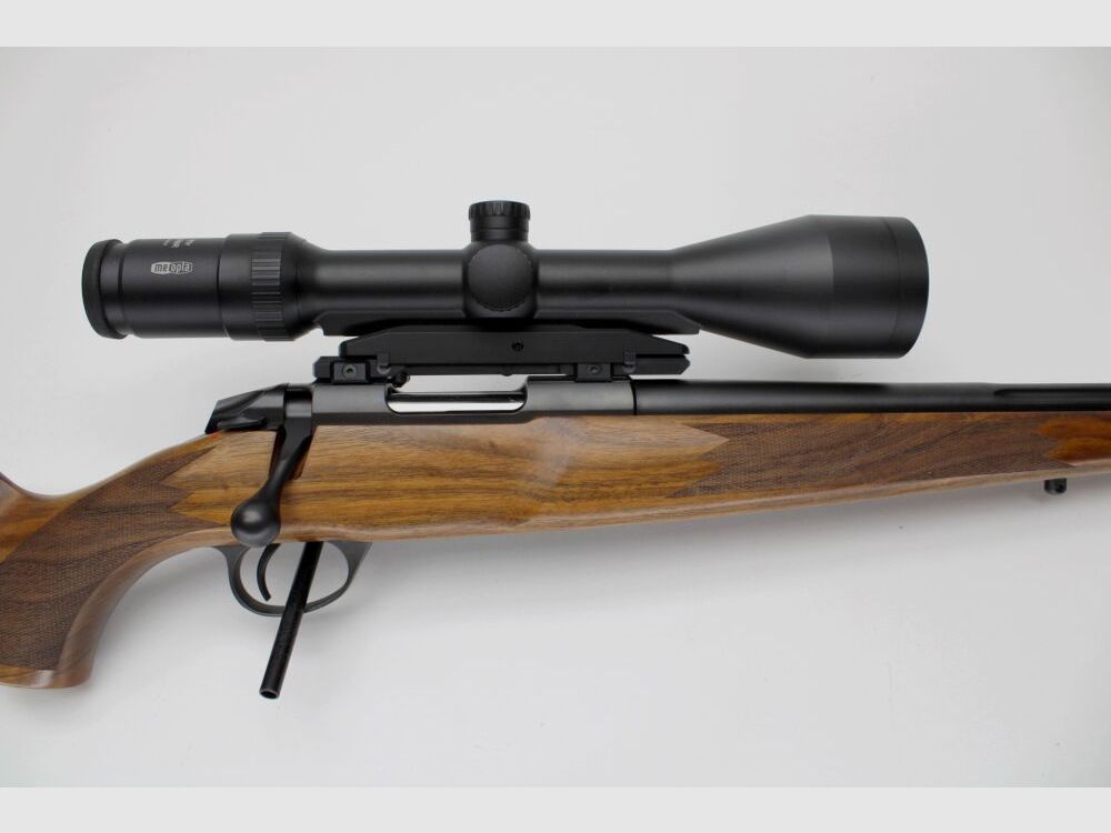 Rep. Büchse Sako 85 Varmint Kurz kannelierter Lauf Meopta 3-12x56 auf Dentl .222Rem