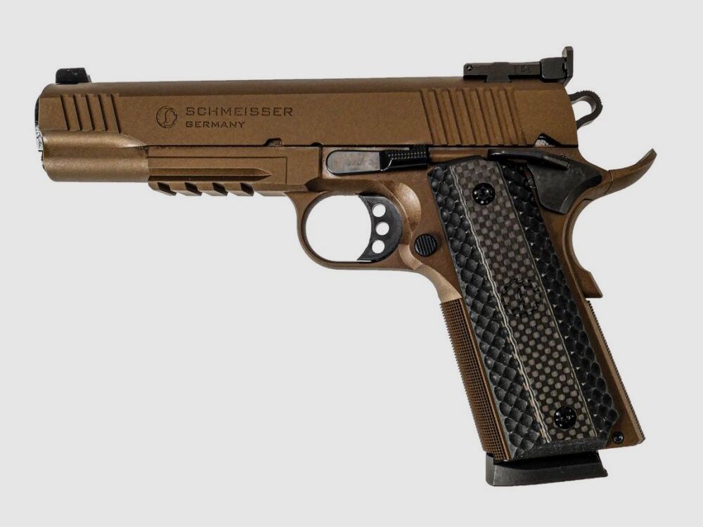 Schmeisser Pistole Schmeisser 1911 Hugo 9mm Luger - 5 Zoll - bronze