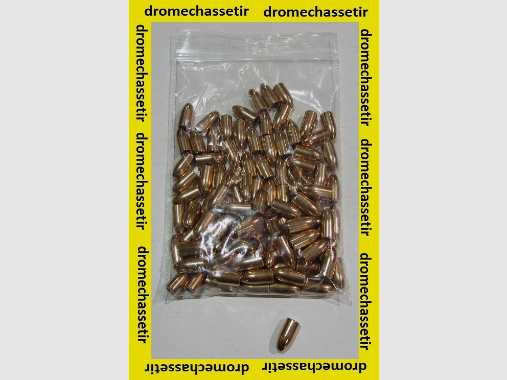 sachet de 100 ogives Partizan, cal 30, 110 grains FMJ Round Nose special 30m1