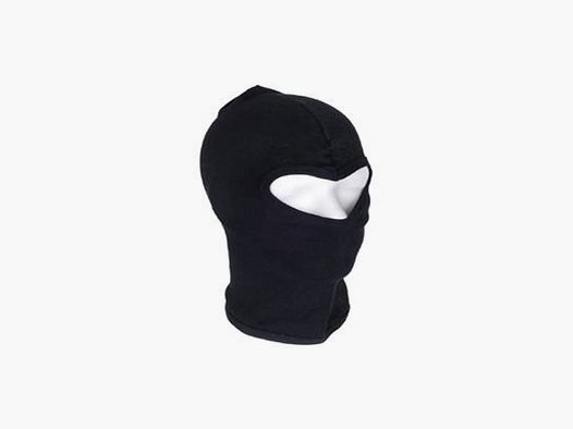 Masque de tempête / Balaclava - 1 trou - fin - coton - noir