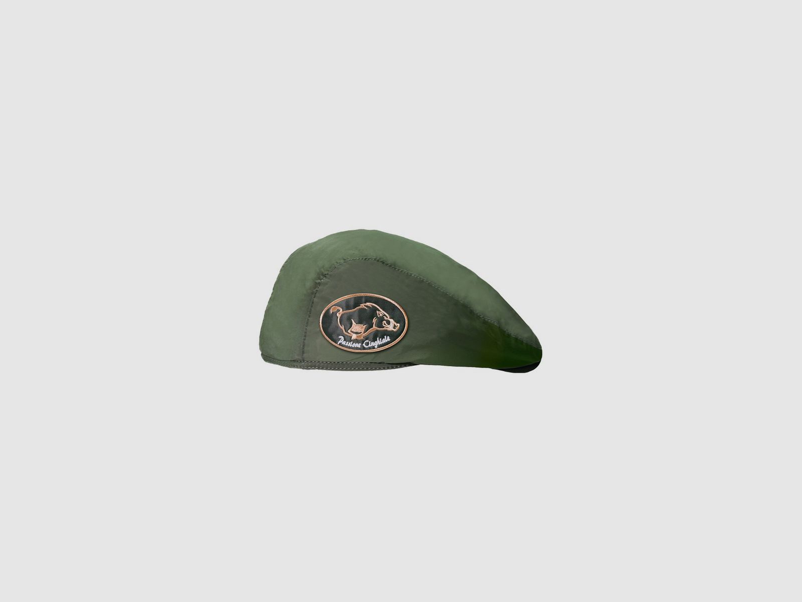 Grüne Kappe mit dem Patch Wildschwein Bronze: Ein perfektes Accessoire für Tierliebhaber, Bild 1 von 4