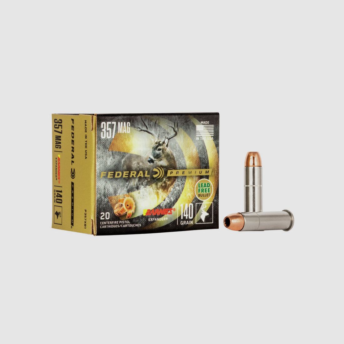 Federal Premium Barnes Expander .357 Mag. 140GR HP 20 Patronen