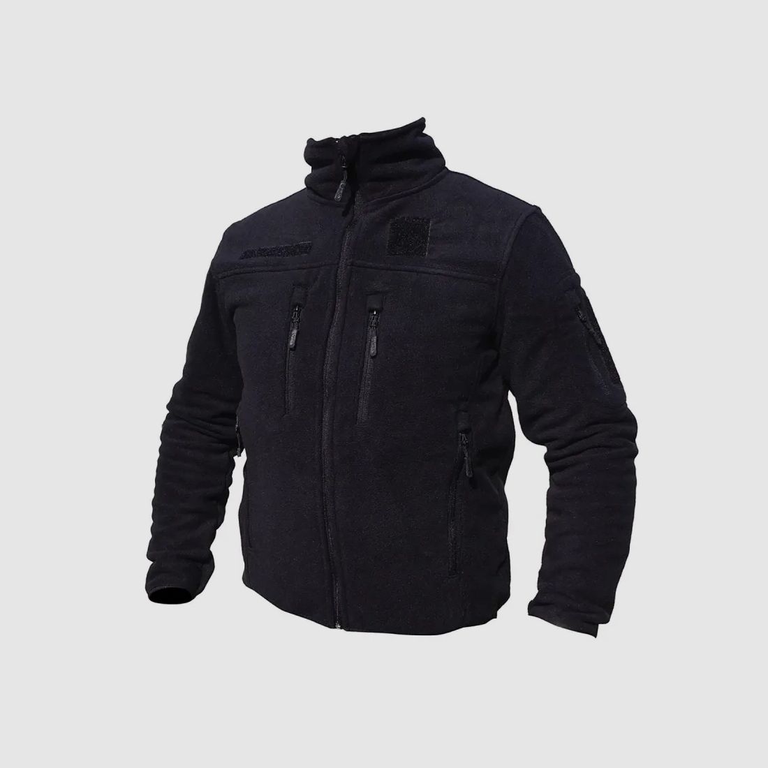 Fleecejacke Herren schwarz - Stehkragen - 390 g/m², Bild 2 von 9