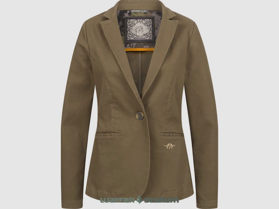 Blaser Jacke Marie Denim Stretch Dunkel Oliv