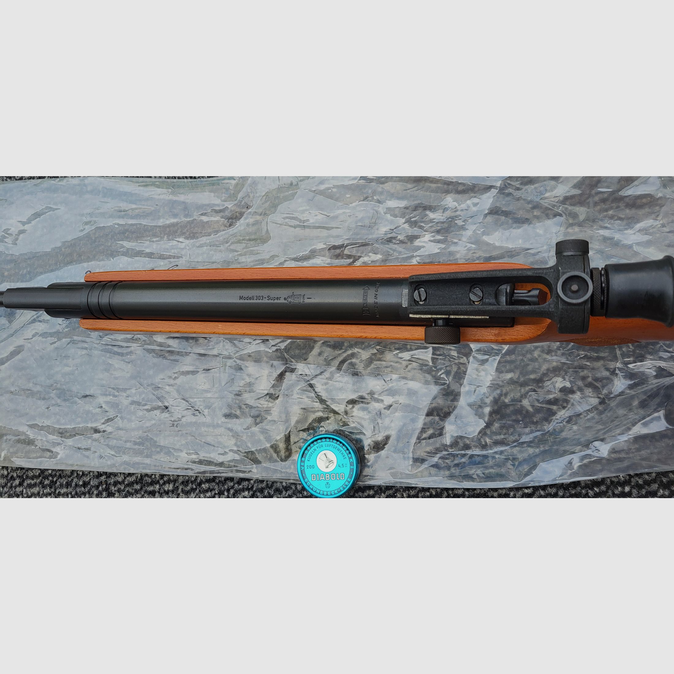 DDR Luftgewehr,Haenel 303 Super mit Diopter 