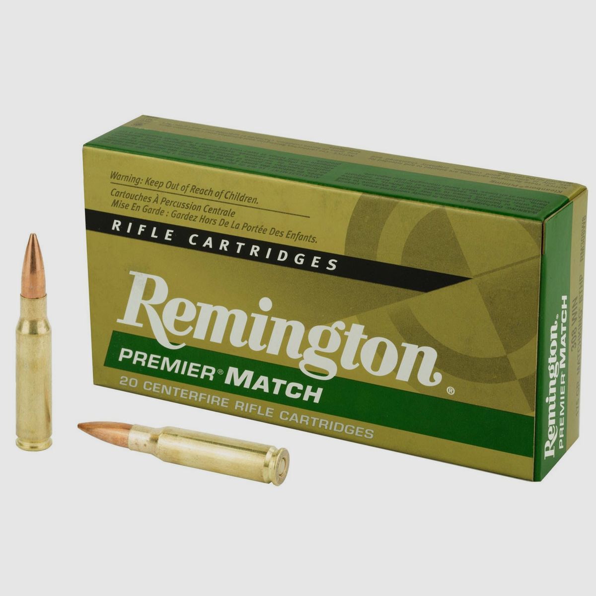 Büchsenmunition REMINGTON PREMIER MATCH – 308 Win. – 175 grains, Bild 1 von 3