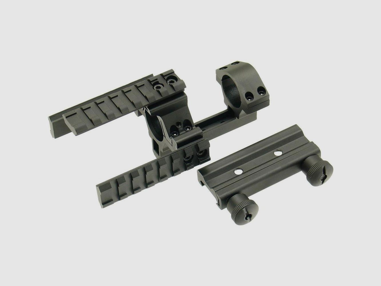 UTG Monobloc Montage-Ringe mit Triple Rails RIS Kit - Feste Befestigung - Maximale Vielseitigkeit