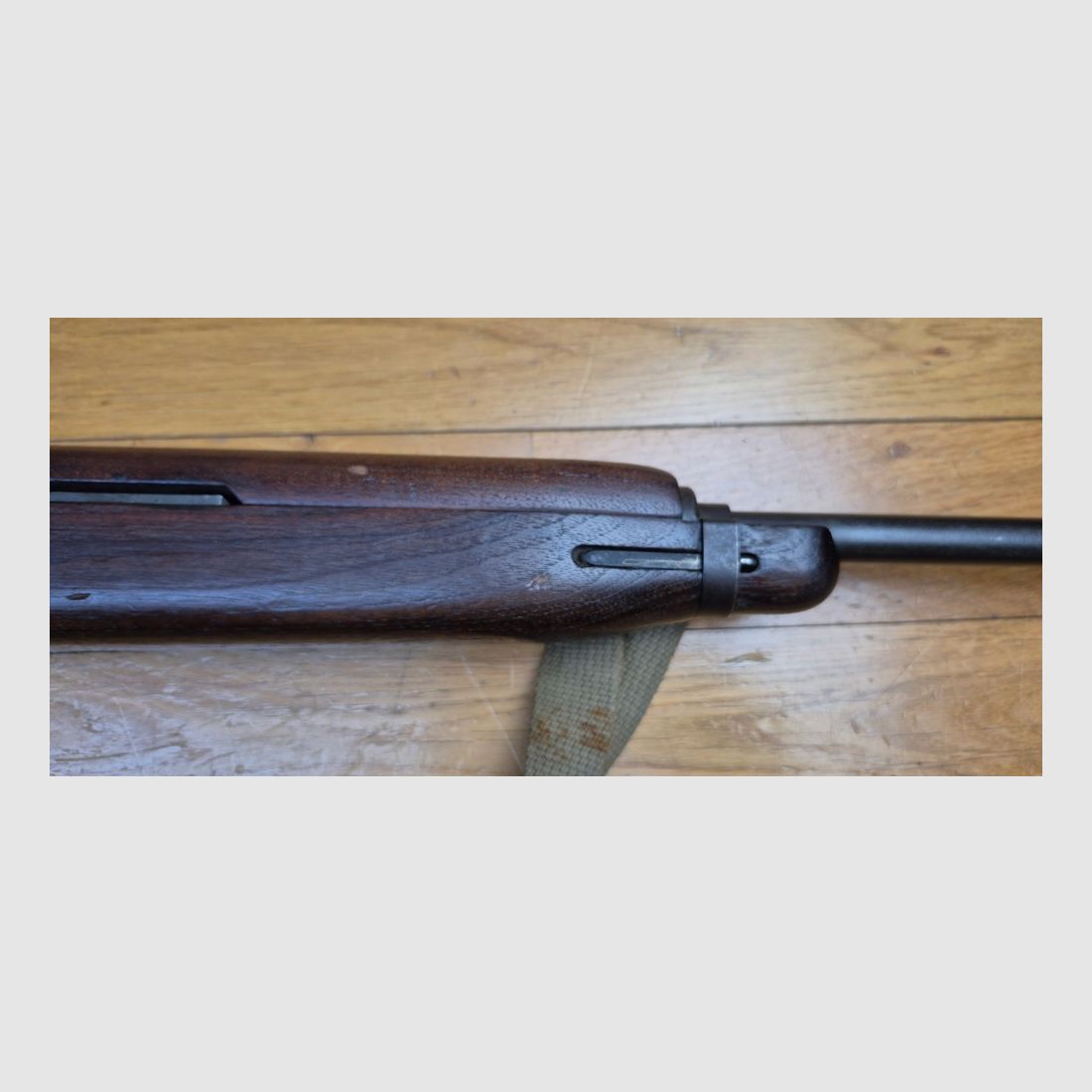Tombée du Himmel! Rarissime USM1 A1 Fallschirmjägerbüchse der ersten Serien – Inland-Waffen von Mai 1943 – 1. Serie von 70.948 Waffen – 100% Inland und 100% original – Kal. .30 M1 – Rarität in ausgezeichnetem mechanischen und ästhetischen Zustand – Kat B 2e)! – TBE++, Bild 10 von 55