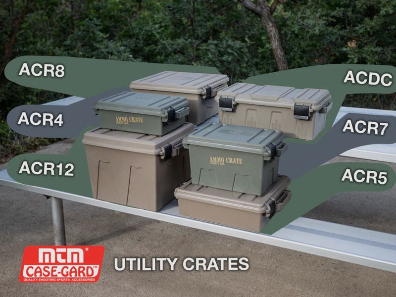 MTM Transport Box ACR4-18 with Folding Lid, Olive Green