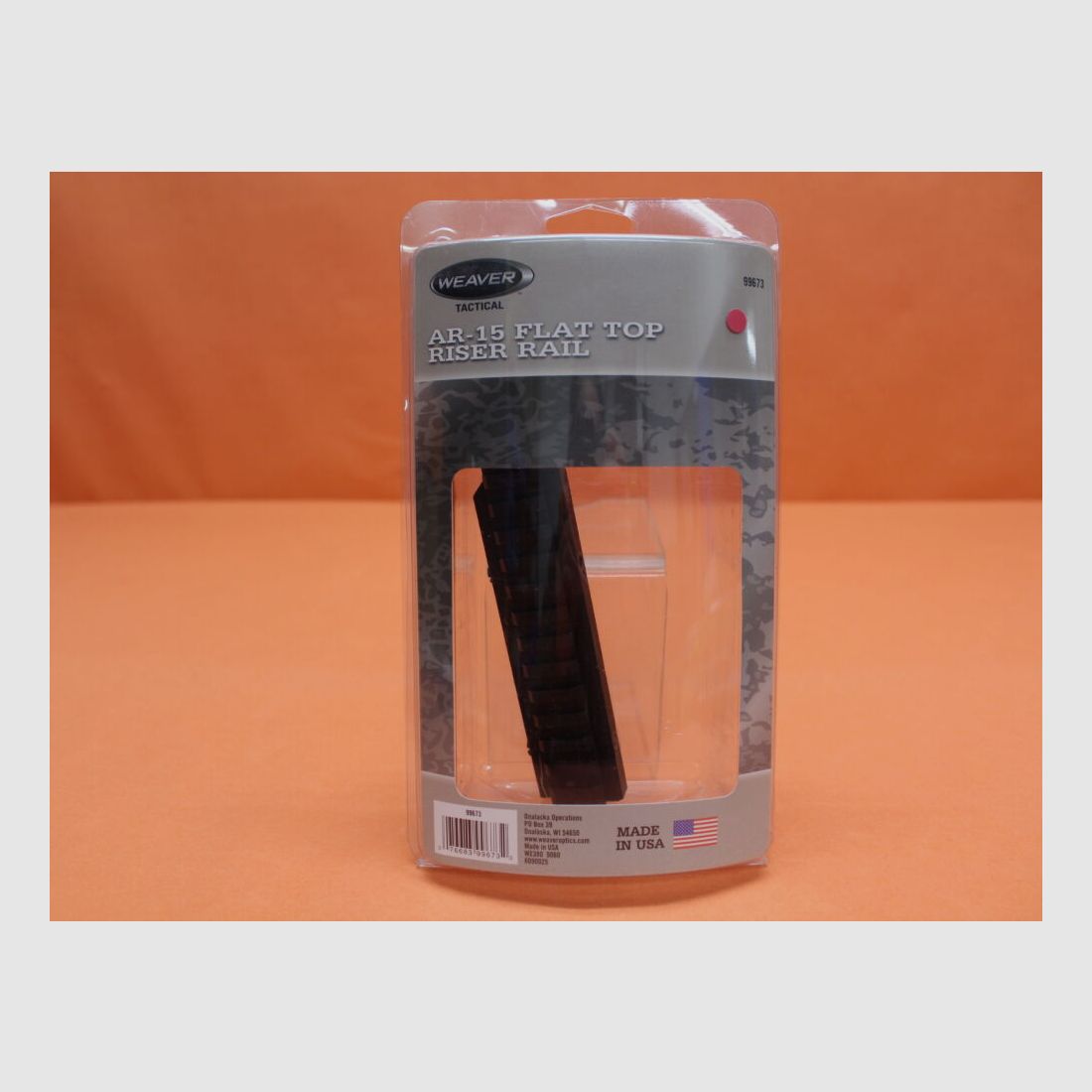 Weaver Weaver Tactical Flat Top Riser Rail AR-15 (99673) Erhöhung für Picatinnyprofil BH=12mm/ BL=178mm