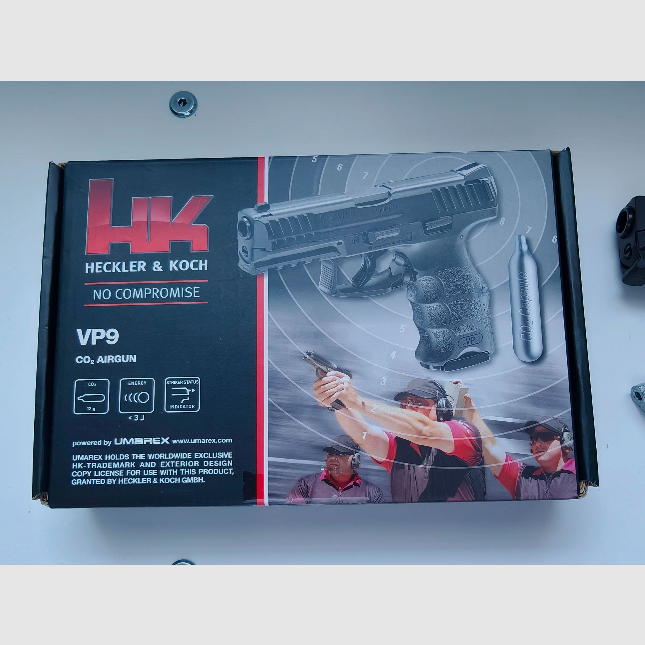 Heckler Koch VP9 pistola CO2 Blowback 4,5mm BB