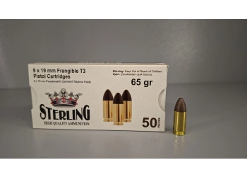 Sterling 9x19 mm Luger 4,2G Frangible-fragmentatiemunitie, afbeelding 1 van 3
