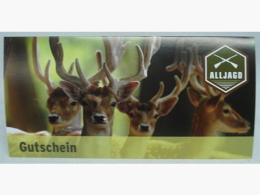 Gutschein Jäger mit Kuvert -