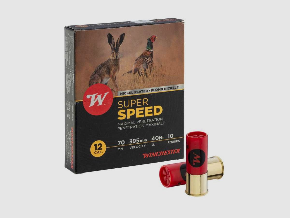 Winchester 12/70 Super Speed G2 Nickel Plated 40g - Super Speed G2 Nickel Cal. 12-70, base of 23, 40 gr, N°4, image 1 of 4