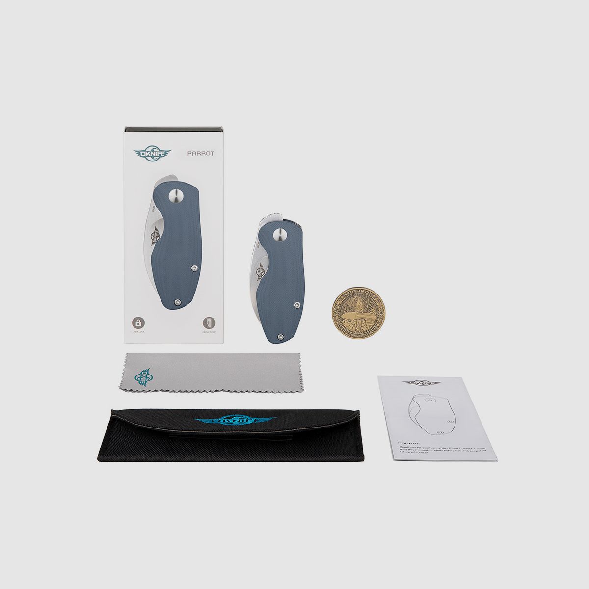 Oknife Parrot Grey Inox N690, image 8 of 8