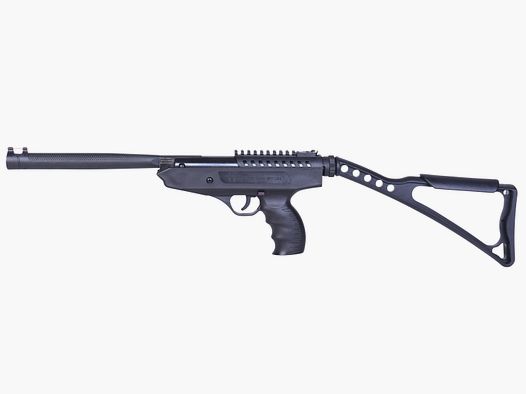 BO Manufacture Langley Pro Sniper Nero 4,5mm - Aria compressa a molla | Calcio pieghevole
