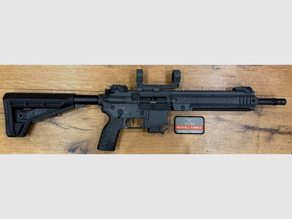 Oberland Arms OA-15 PR M9 Short 12" Heavy Barrel battleship grey