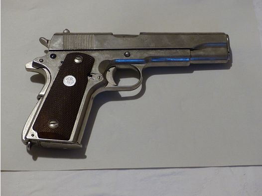 Colt Government Pistole M-1911A1-67 Cal. .45 ACP RMI Japan Vollmetall Deko 70er