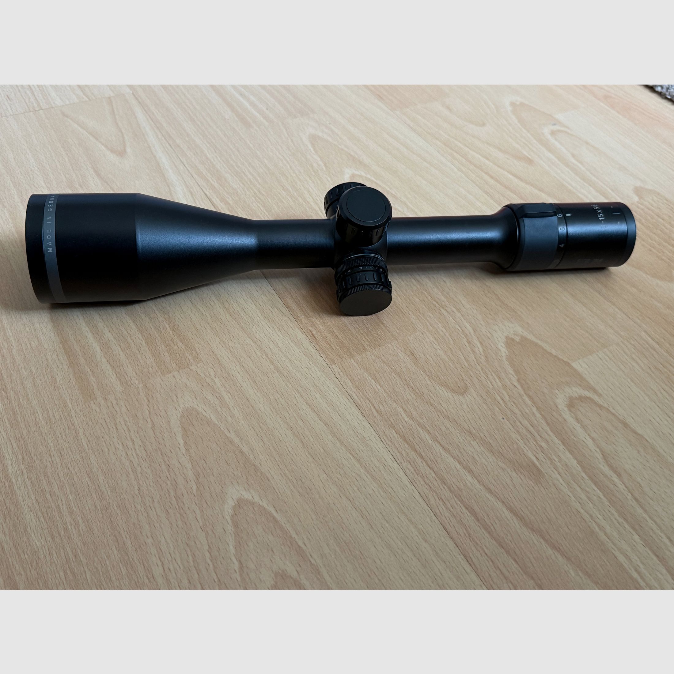 MINOX, ZE 5i, 3-15x56, telescopio, reticolo illuminato, ottica da caccia, vetro da caccia, Made in Germany, obiettivo da 56 mm, appostamento