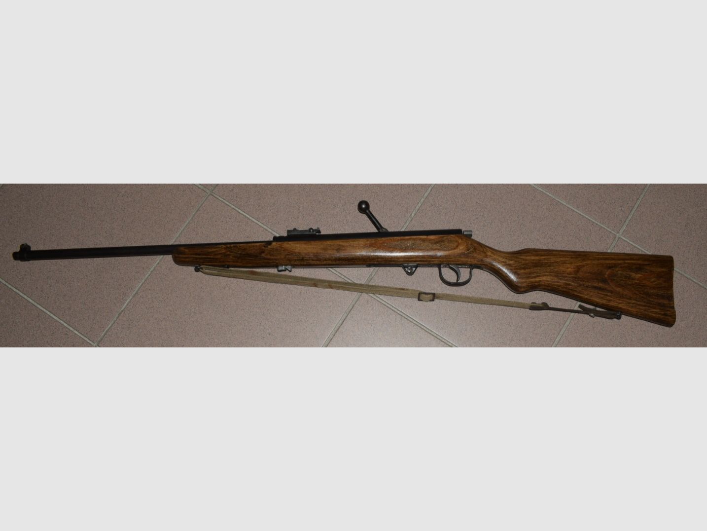 Luftgewehr Haenel 49a, sehr frühes GST Gewehr, Lauf gestempelt, Feder und Dichtung Neu