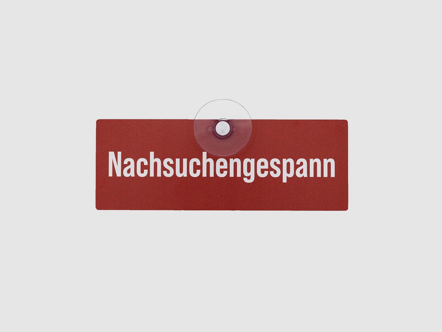 Autoschild mit Saugnapf "Nachsuchengespann"