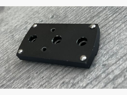 Exhibitor Docter-Sight adapter plate for Smith & Wesson revolver with 3 holes / U202511
