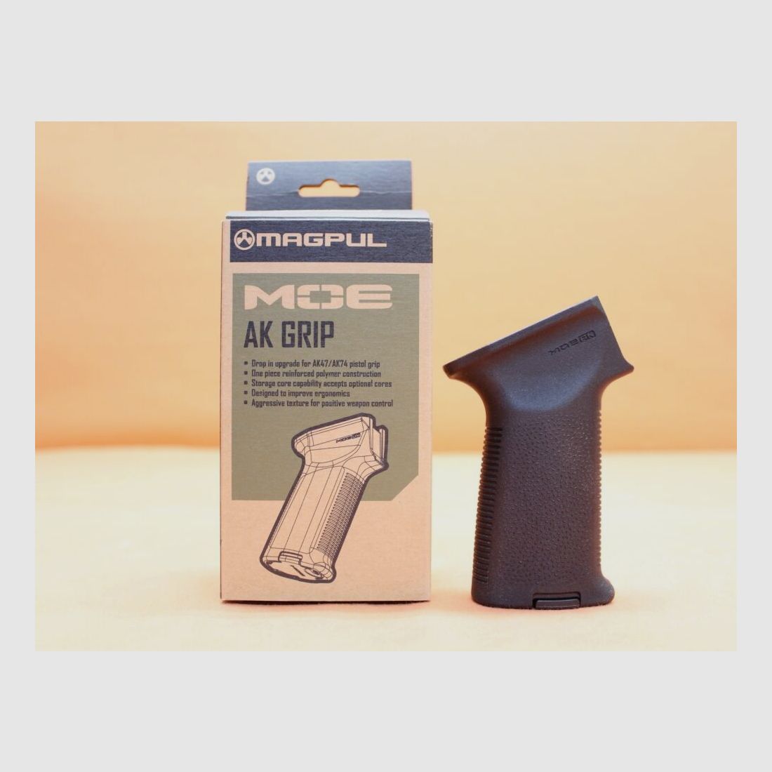 Magpul Kalashnikov AKM: Pistolengriff Magpul MOE (MAG523-BLK) Polymer Black (Magpul Original Equipment)