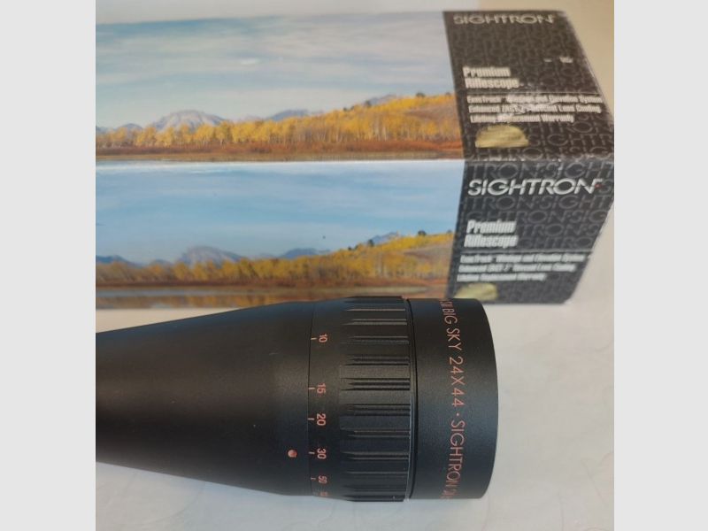 Sightron SII Big Sky 24x44 Benchrest Zielfernrohr. 25,4 mm Mittelrohrdurchmesser 1/8 Klicks 