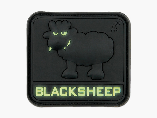 Jackets To Go Jackets To Go 3D-Patch BlackSheep nachleuchtend