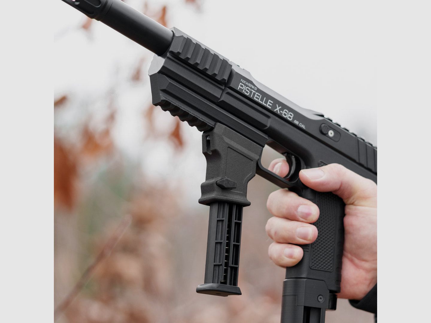 MAG - HOLDER + Loopcover incl. 3x Picatinnys | compatibel: Pistelle X-68 | aangepast op onze tuningloop