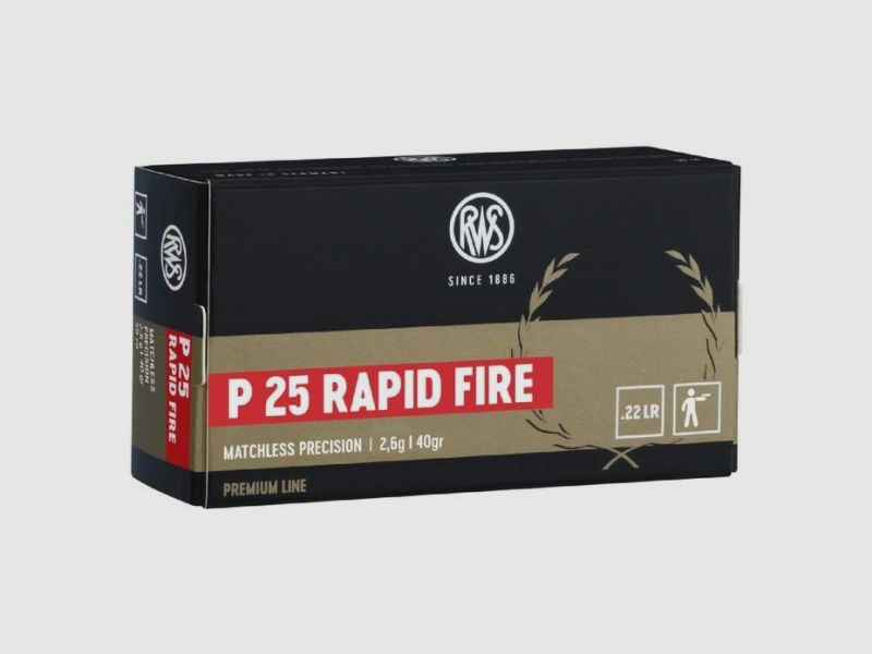 RWS .22 lfB P25 Rapid Fire - 50 cartridges