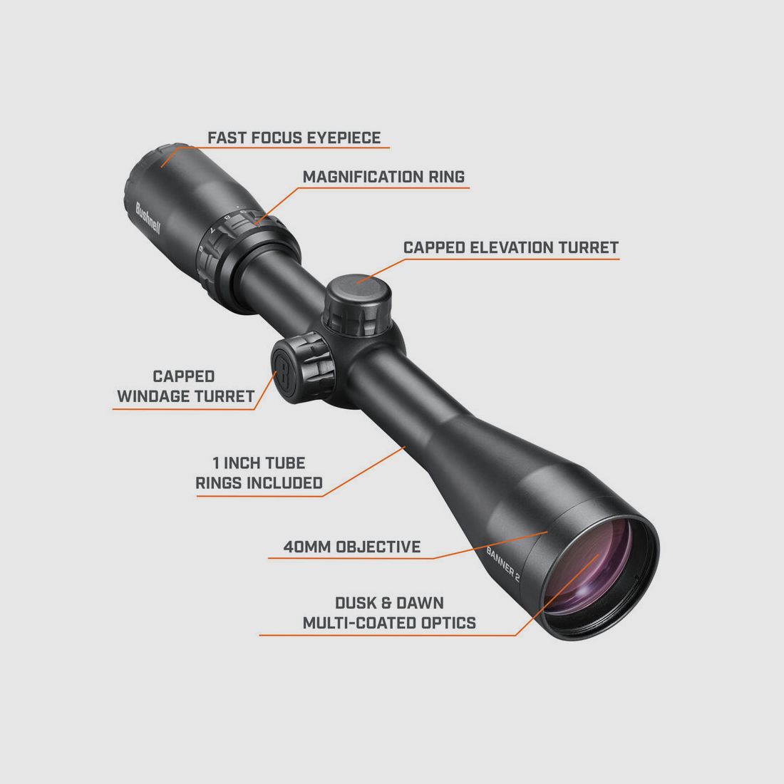 Bushnell Zielfernrohr Banner 2 3-9x40mm DOA Quick Ballistic Absehen