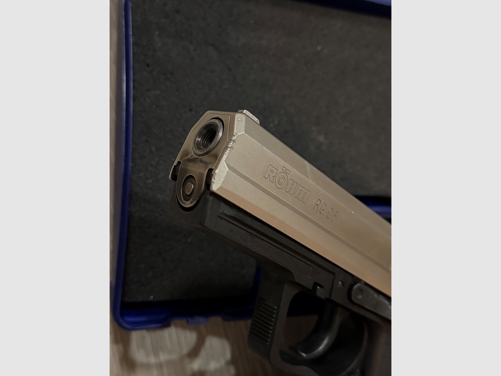 Röhm RG 96 Nickel PTB 699 (Oude Röhm-productie / Blauwe OVP / Stalen barrel), afbeelding 3 van 5