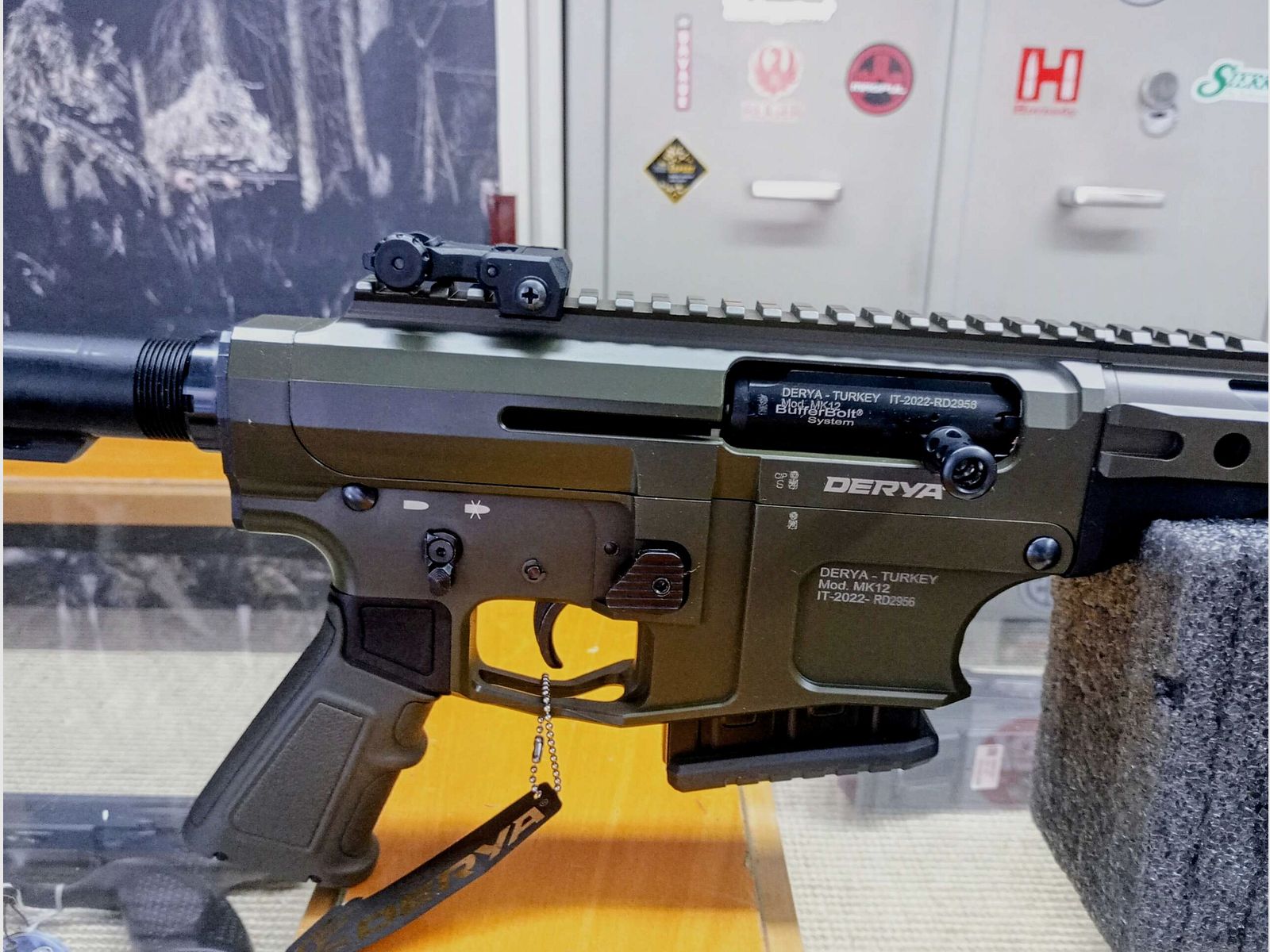Semi-automatic gun DERYA ARMS MK12-20″ Olive Green cal. 12/76, image 4 of 6