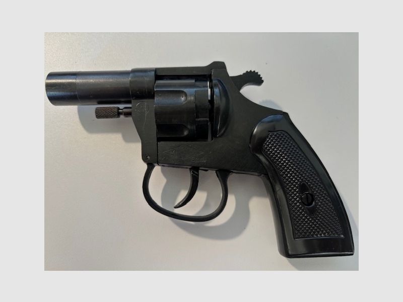 ME Cuno Melcher Schreckschuss- Gasrevolver ME 70/G, 6mm Flobert mit integriertem Abschussbecher