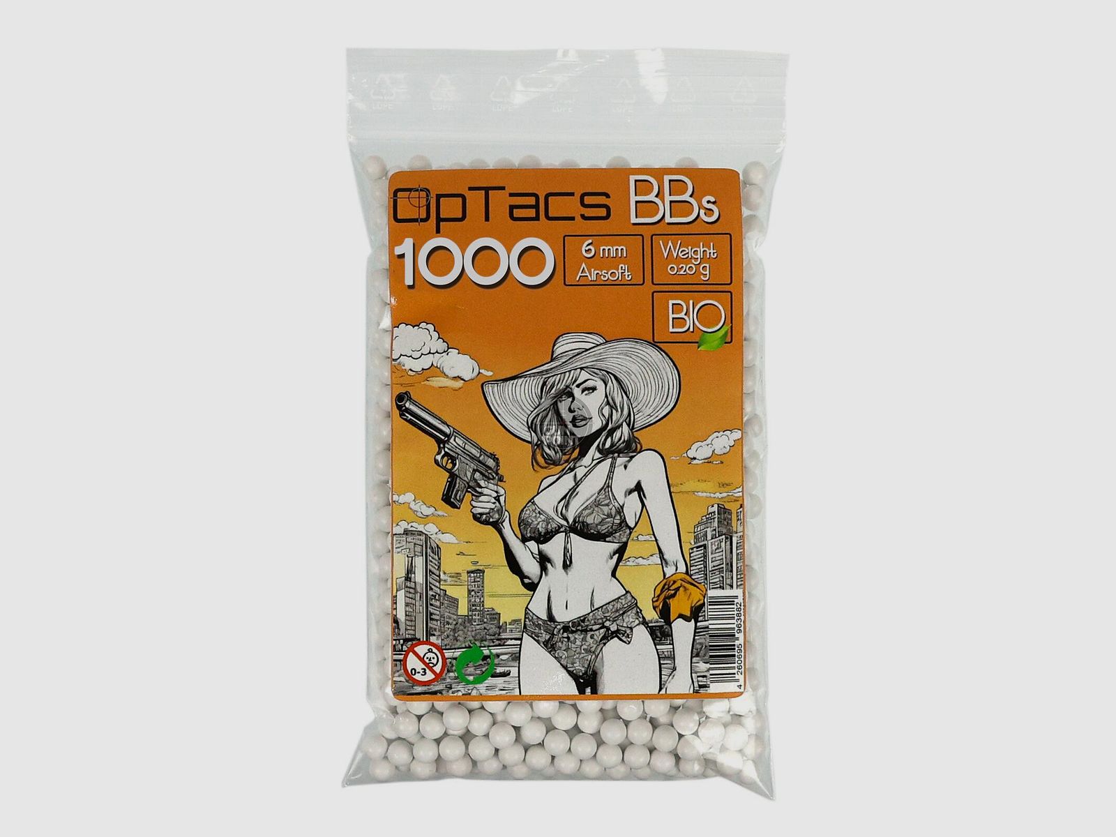 Softair - Kugeln OpTacs Supreme BIO BBs 0,20 g 1000 Stk.