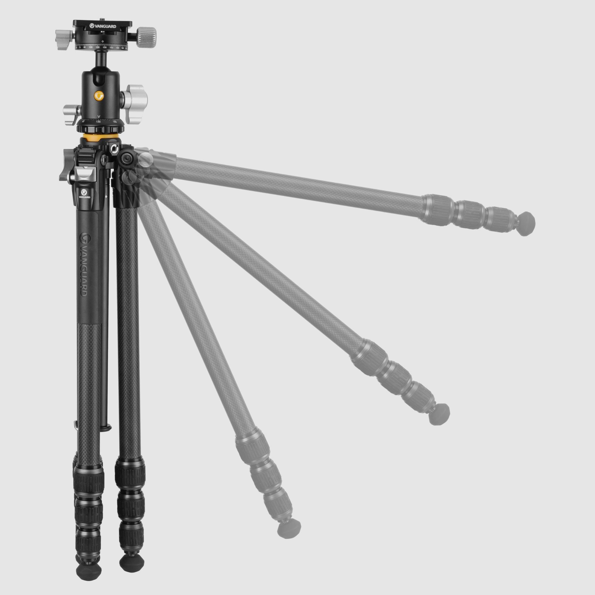 Vanguard Veo 5 234CB110S – Trípode de viaje de carbono, rótula de bola, imagen 5 de 8