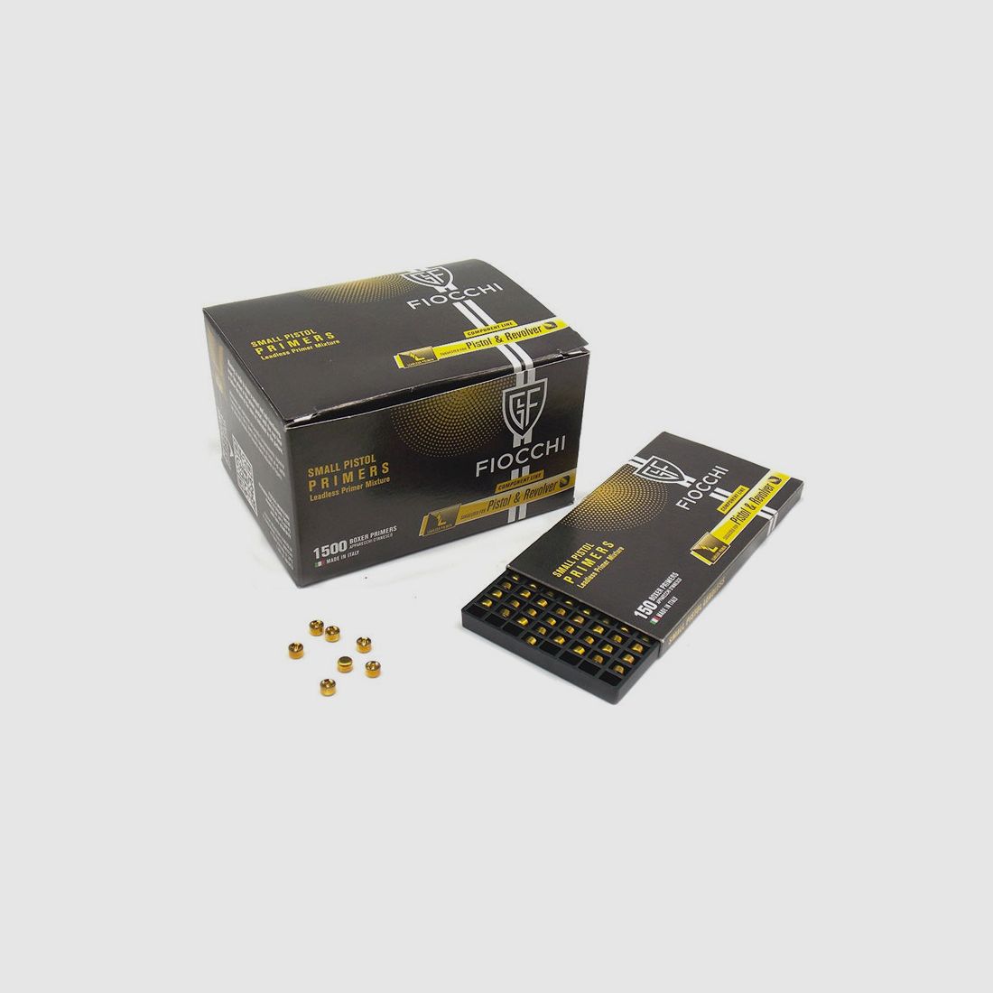 FIOCCHI – SMALL PISTOL PRIMERS LEADLESS